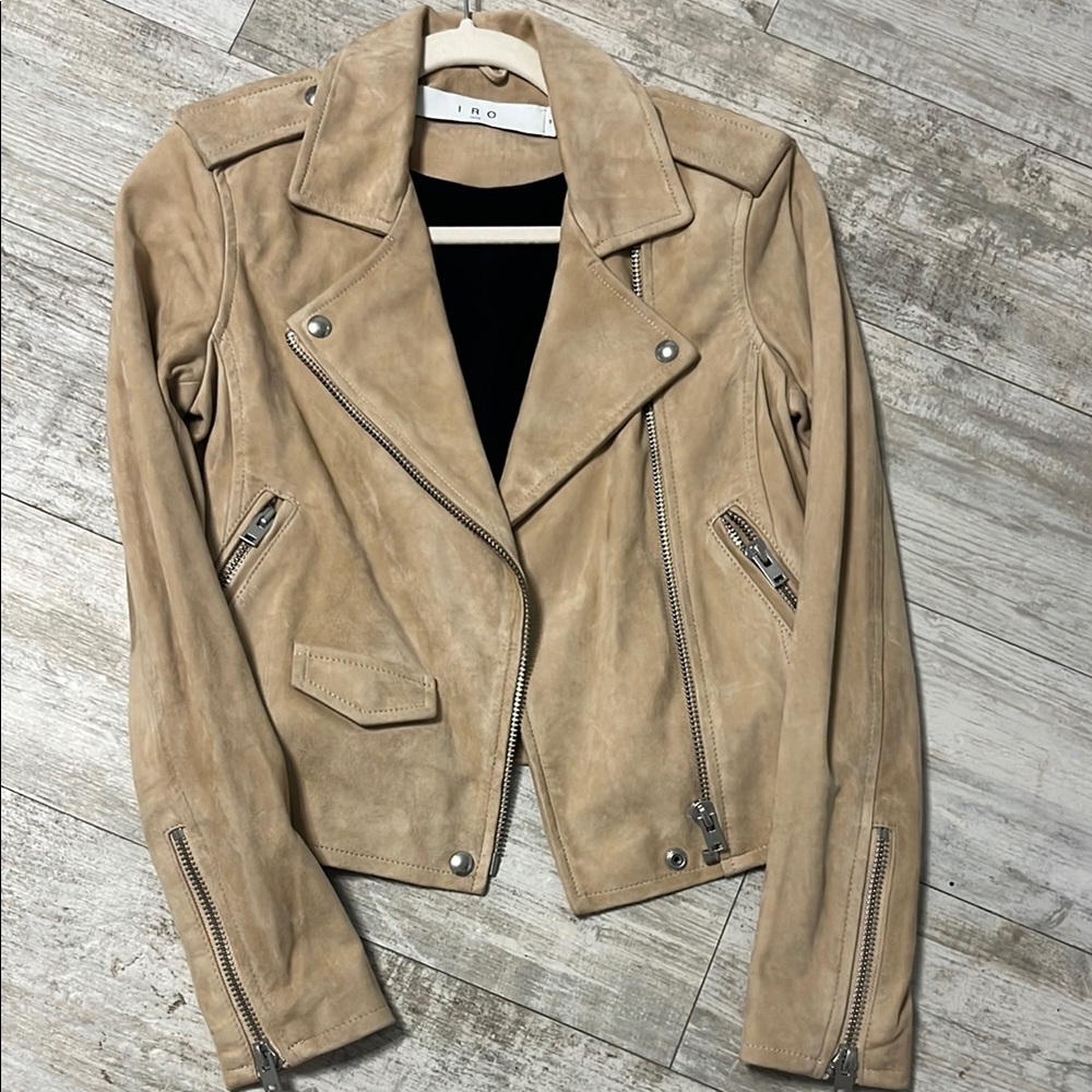 IRO Suede Biker Jacket size 36 (4)
